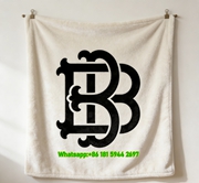 Burberry Monogram Flannel Throw Blanket Luxury Sofa Blanket B142